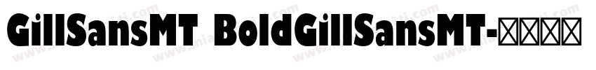GillSansMT BoldGillSansMT字体转换